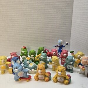 Vintage 80s Care Bears Lot of 18 Mini Figures‎ AGC Hong Kong Rare Toy PVC 2inch